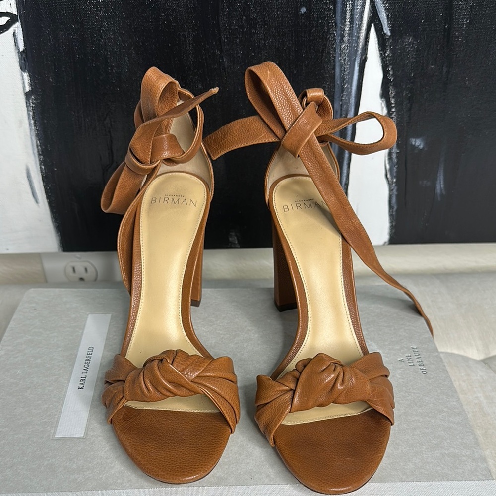 Alexandre Birman Brown Leather Sandals
